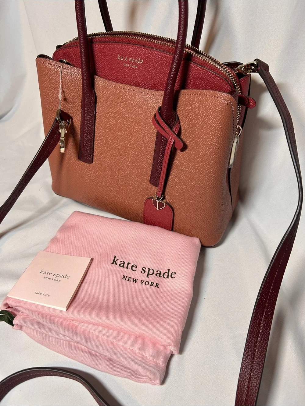 Kate Spade New York Margaux Medium Satchel in pebbled leather